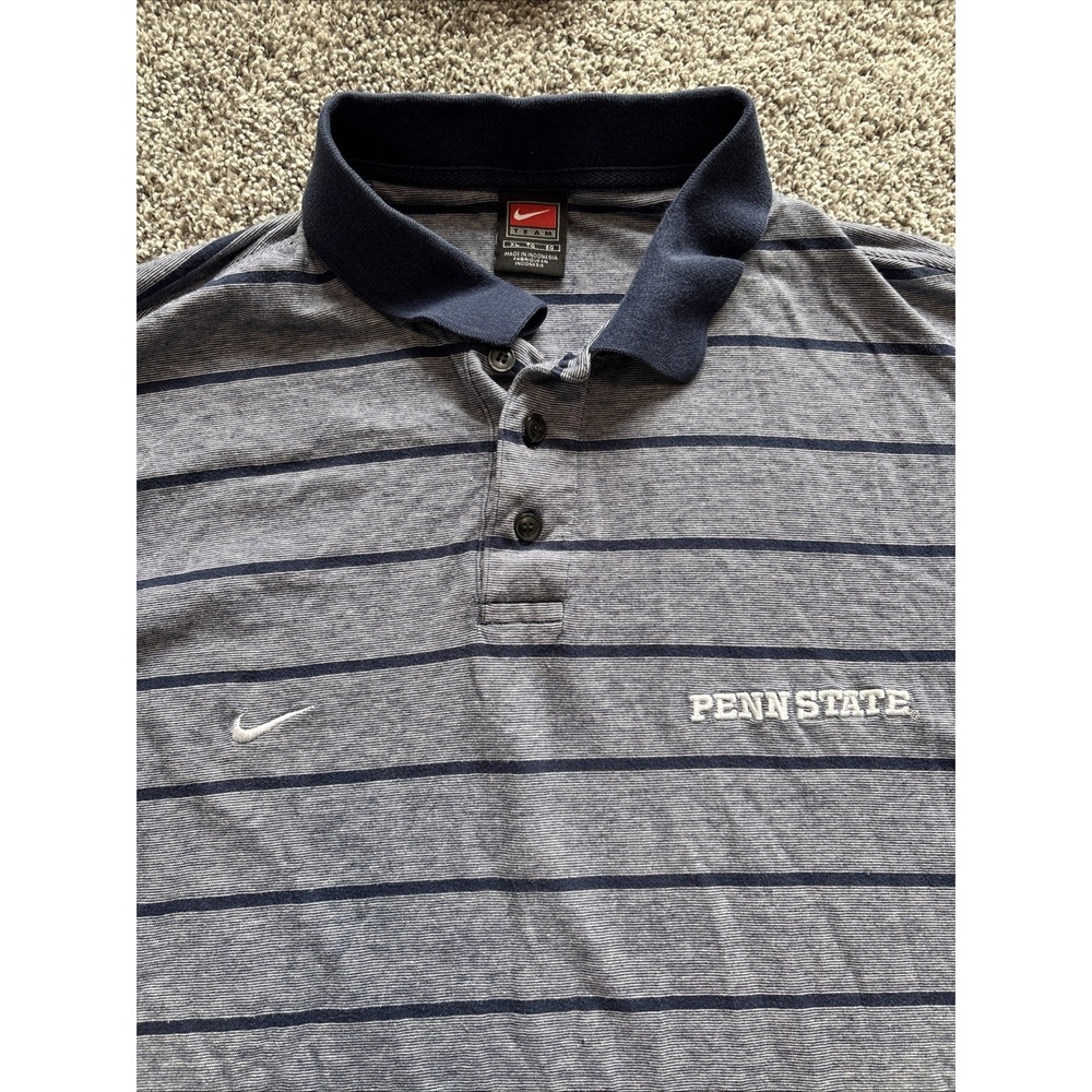Nike Penn State Nittany Lions Cotton Size XL Mens Gray Striped